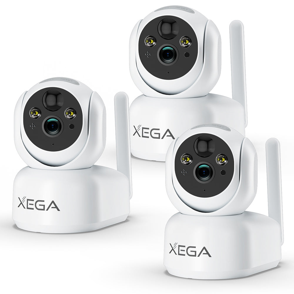 4G 2K caméra de surveillance intérieure à 360 degrés ，alarme en temps réel - fr.xega 