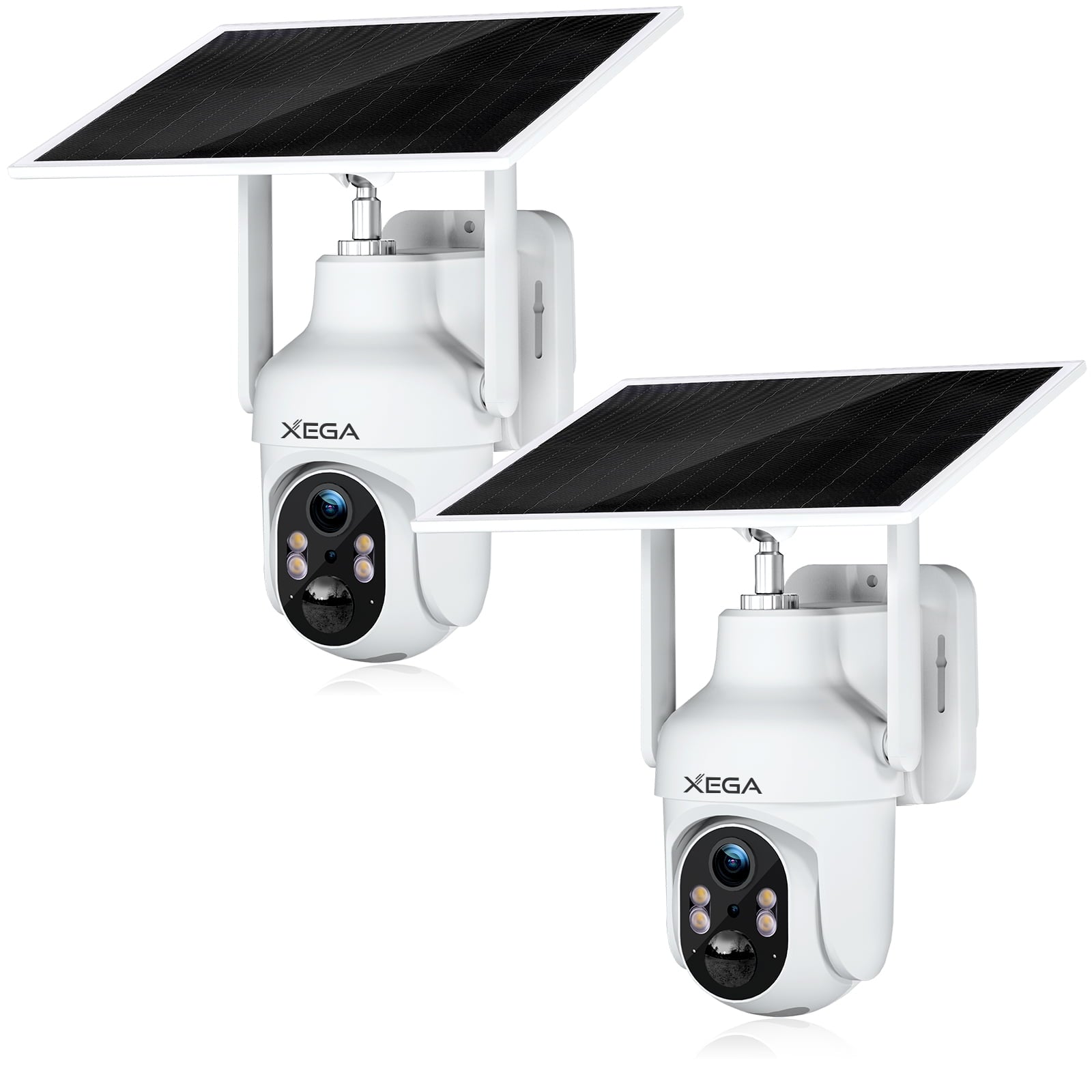 Caméra De Surveillance Solaire Extérieure 9MP WiFi/4G - 3 Objectifs, 3 Écrans, Détection Humaine PIR, Batterie 8000mAh