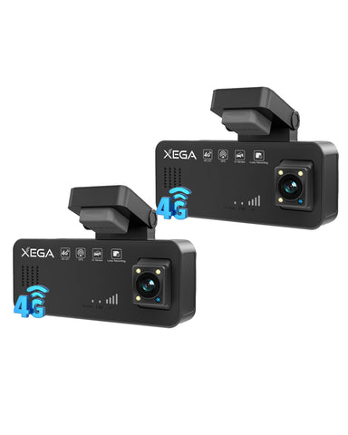 XEGA 2K 4G Dashcam Voiture avec Carte SIM, OBD Camera Voiture sans WiFi