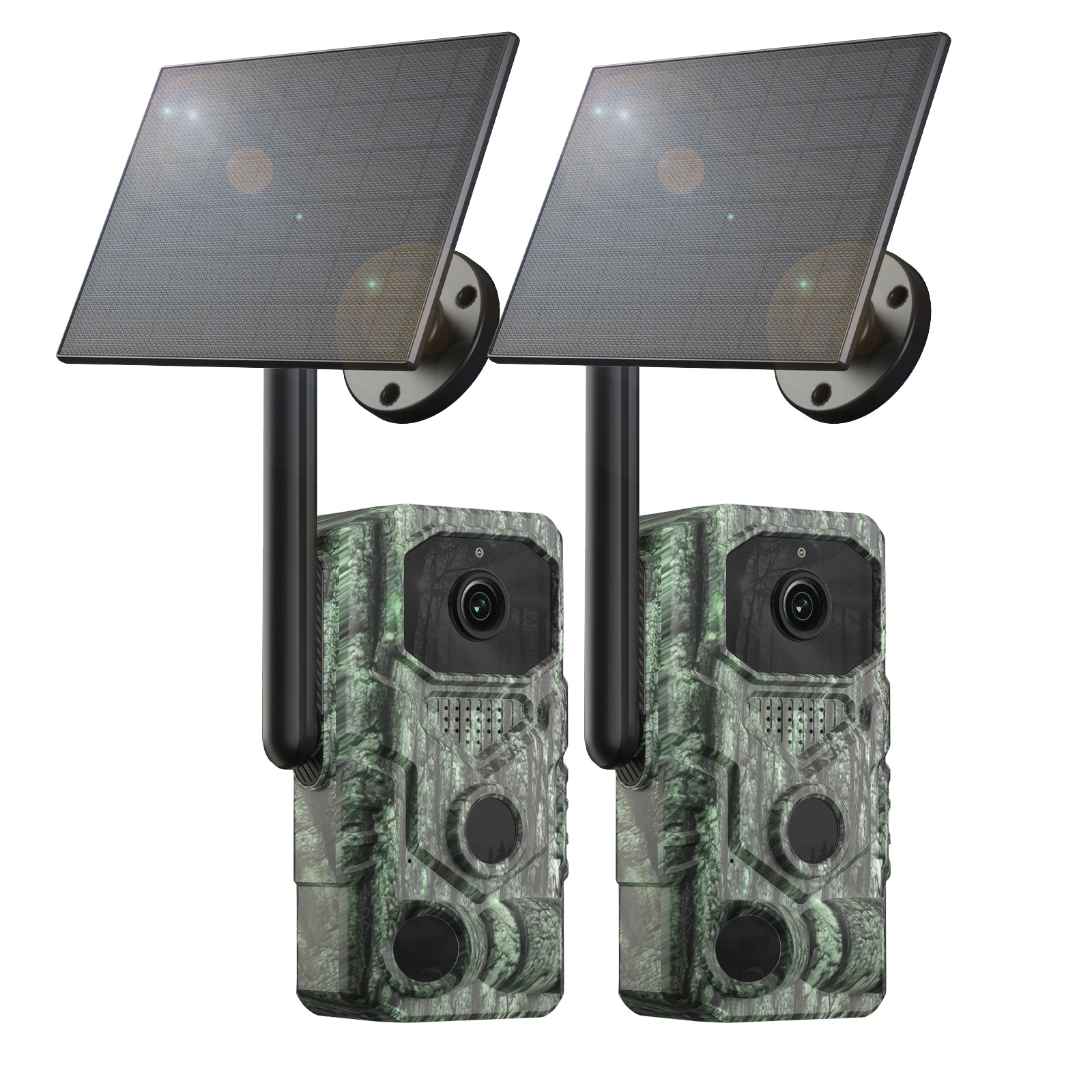 Xega 4G【3 PIR Détection】Caméra de Chasse,Caméra Animaux sans WiFi,940nm Nocturne Infrarouge Invisible,120° Angle,GPS