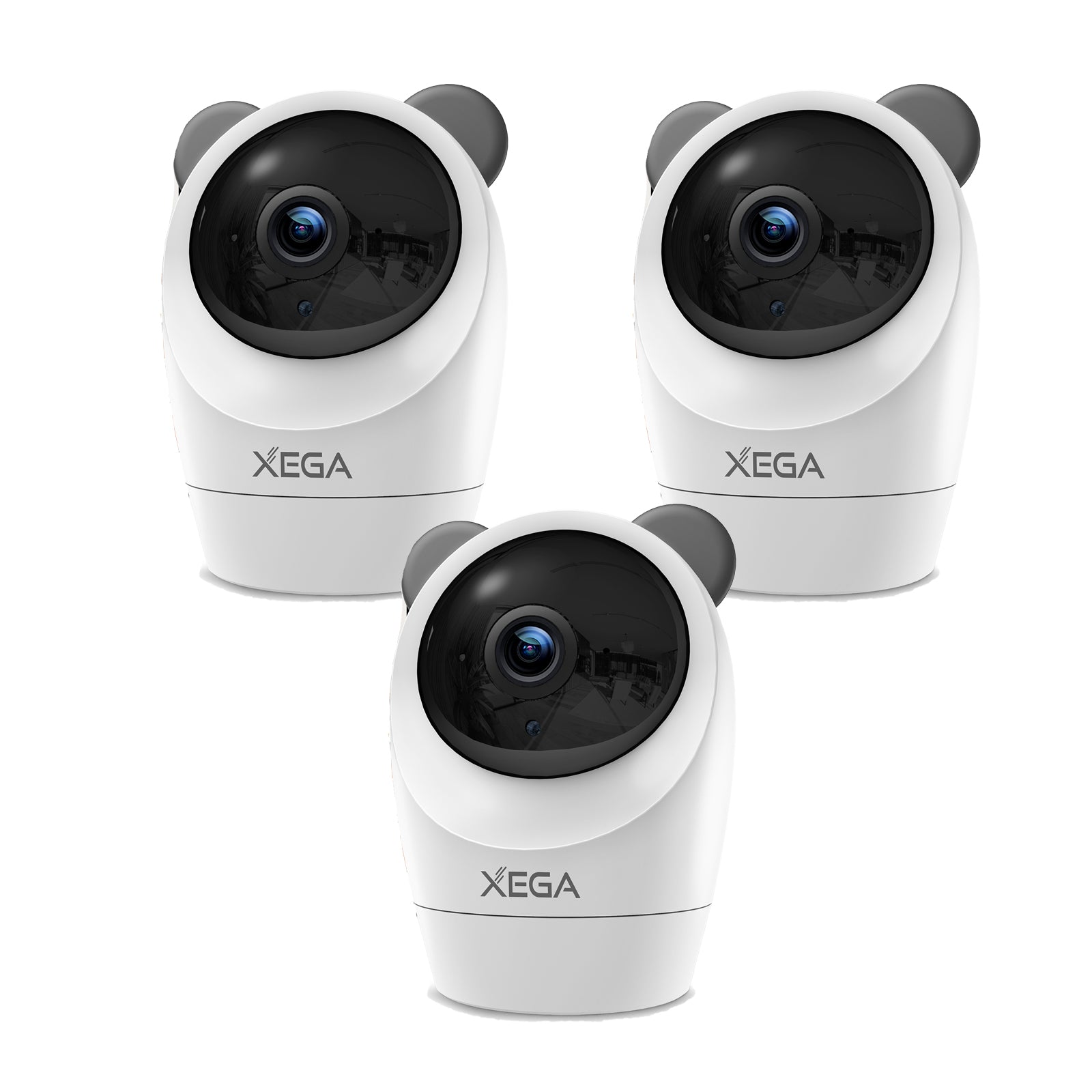 Xega 4G Caméra Surveillance Intérieur avec Carte SIM Filaire,Interieur sans WiFi,355°P 60°T,Détection de Mouvement