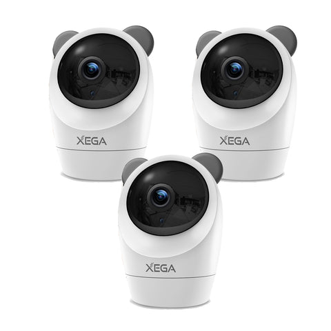 Xega 4G Caméra Surveillance Intérieur avec Carte SIM Filaire,Interieur sans WiFi,355°P 60°T,Détection de Mouvement