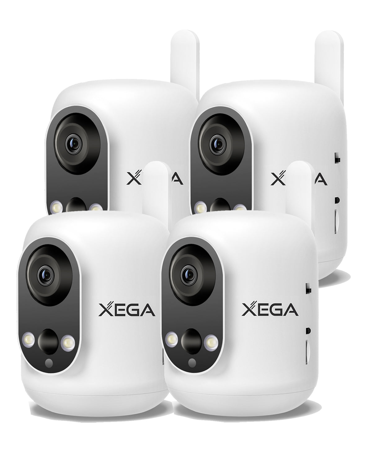Xega 4G LTE Caméra Surveillance Intérieure avec Carte SIM sans Fil,Bébé/Animaux/Âgées, 6000mAh Batteries,PIR Détection