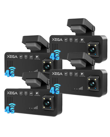 XEGA 2K 4G Dashcam Voiture avec Carte SIM, OBD Camera Voiture sans WiFi