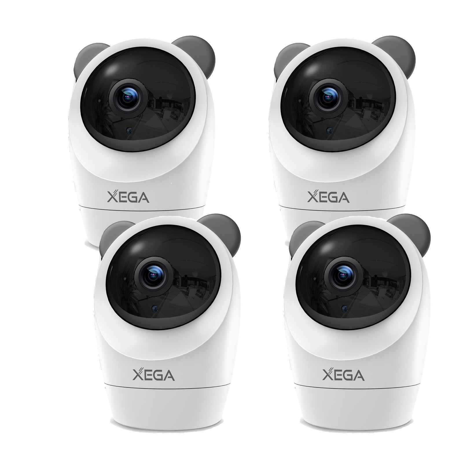 Xega 4G Caméra Surveillance Intérieur avec Carte SIM Filaire,Interieur sans WiFi,355°P 60°T,Détection de Mouvement