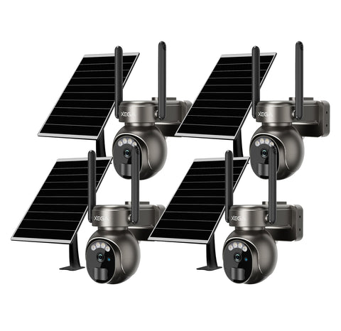 【2ᵉ article à seulement 19,99 €】3G/4G LTE Caméra Surveillance Solaire, IP Camera Extérieure sans Fil 2K HD, Détection de Mouvement