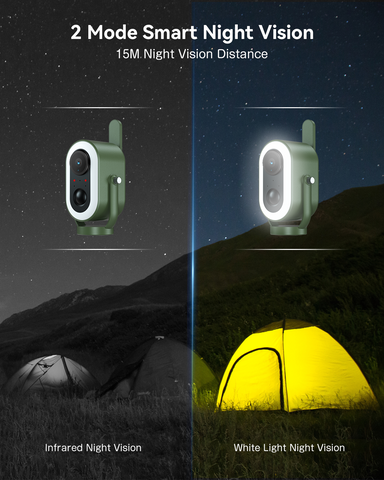 Xega 4G LTE Caméra Magnétique pour Camping pour RV/Camping/Voyage/Pique-Nique