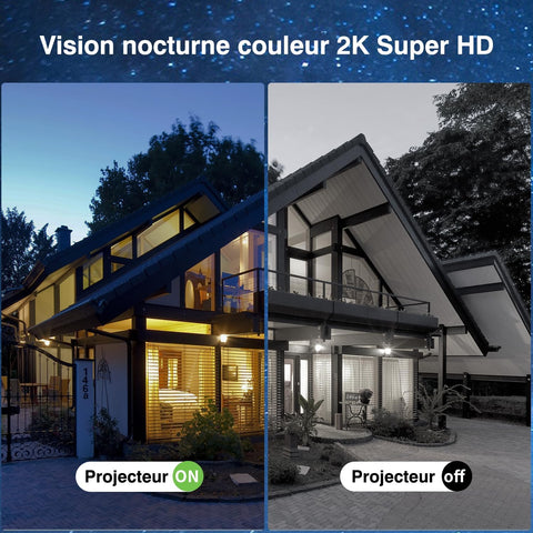 3G/4G 2K HD LTE caméra de sécurité sans fil à énergie Solaire, PIR DÉtection De Mouvement, Alerte InstantanÉe